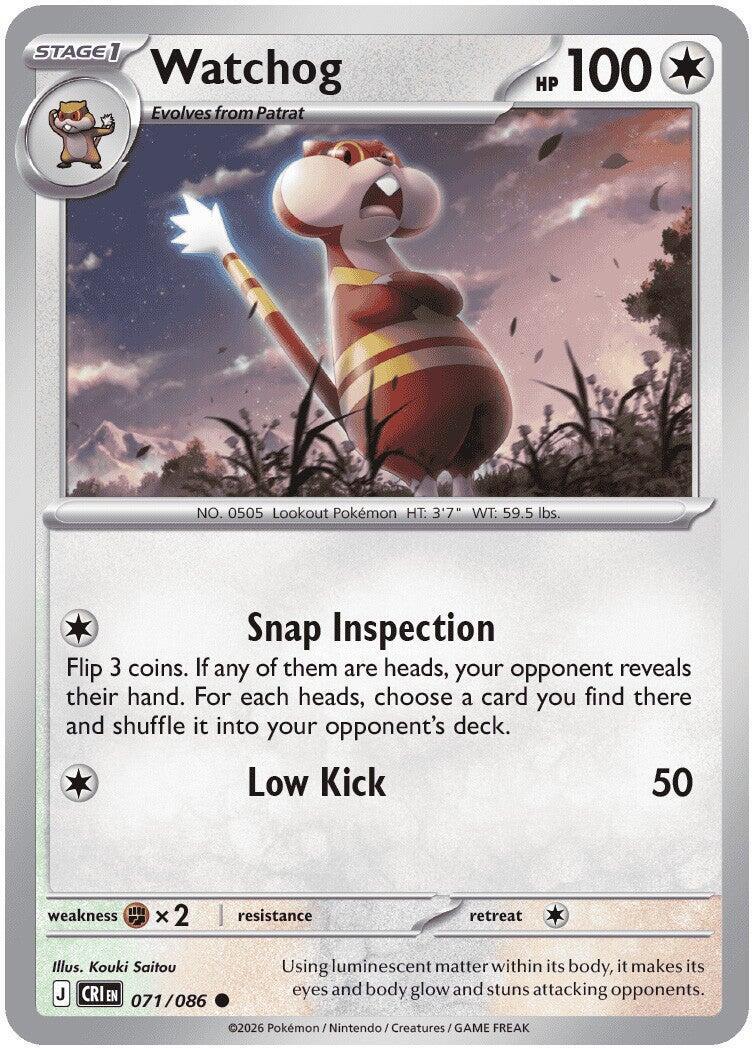 Chaos Rising Watchog Pokémon card